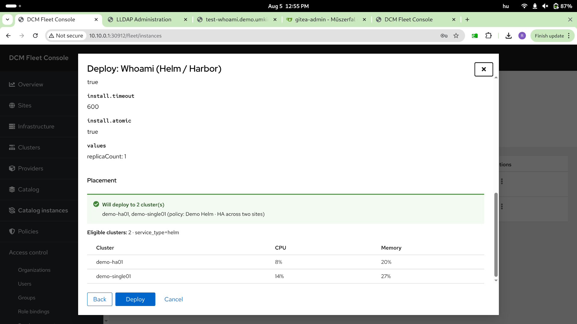 HA deploy — step 7