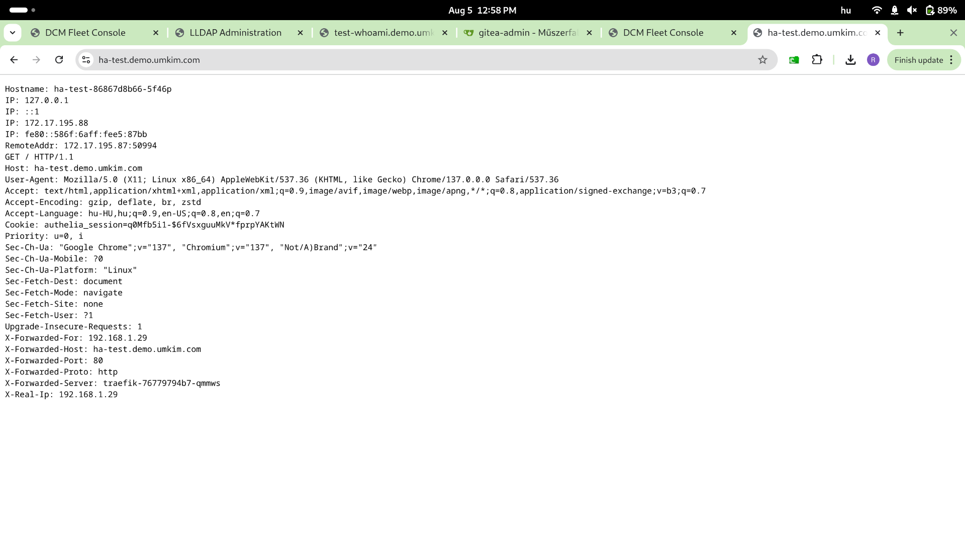 HA deploy — step 9